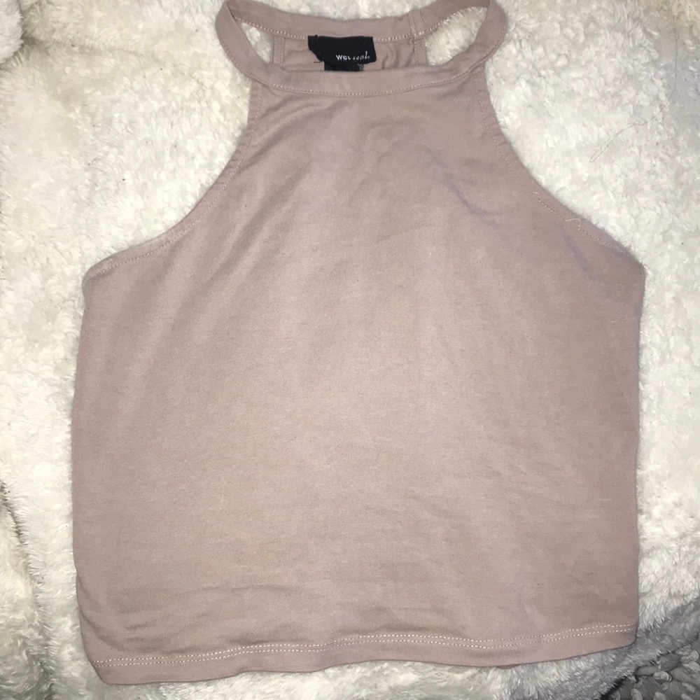 Nude crop top